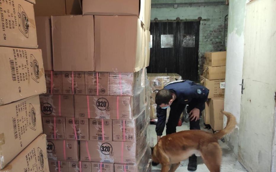 Une partie du tabac à chicha saisi par les gendarmes lors du coup de filet de la semaine dernière à Arnouville.